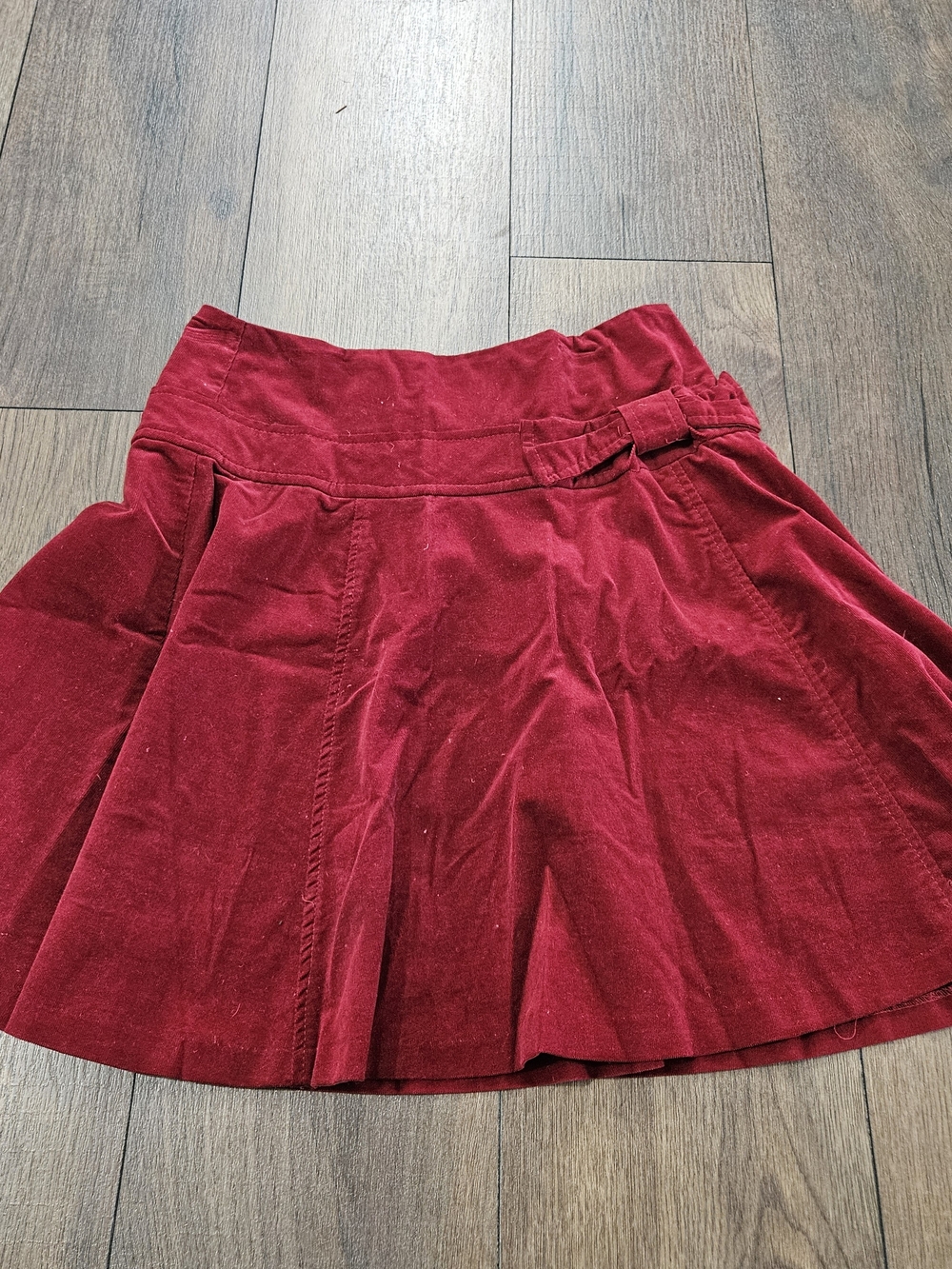 Vintage necessary objects Red Skirt with Bow Detail Size S